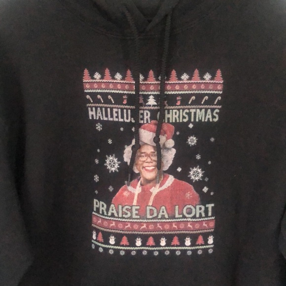 Madea Hallelujer Praise Da Lort Merry Christmas Unisex Hoodie - Picture 2 of 3